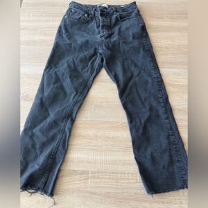 Zara The Dreed Flare cropped jeans